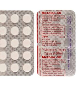 METOLAR 50mg Tablet 15's