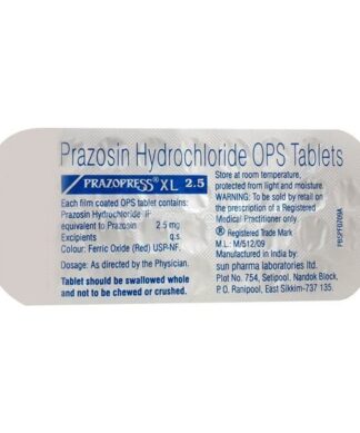 Prazopress Xl 2.5 Mg