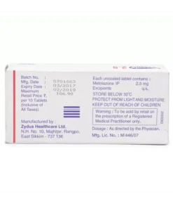Zaroxolyn 2.5 Mg..